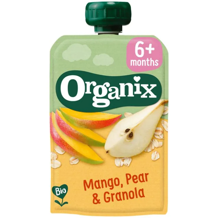 Organix Bio Knijpfruit Mango, Peer, Granola
