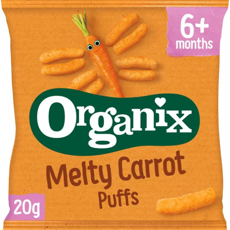 Organix Bio Maïs Knabbels Wortel