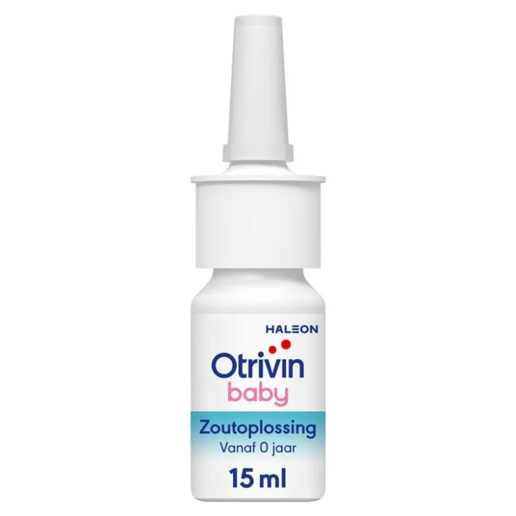 Otrivin Baby Zoutoplossing Neusspray bij een Verstopte Neus 15 ML