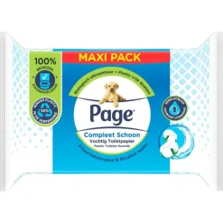 Page Vochtig Toiletpapier Compleet Schoon Maxi Voordeelverpakking