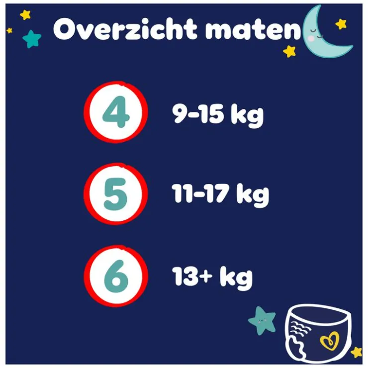 Pampers Baby Dry Night Pants XXL Pack Luierbroekjes Maat 6 13+ KG 72 Stuks