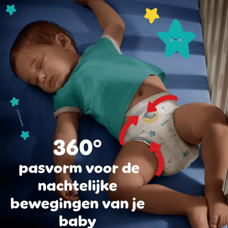 Pampers Baby Dry Night Pants XXL Pack Luierbroekjes Maat 4 9-15 KG 96 Stuks