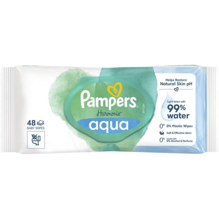 Pampers Harmonie Aqua Billendoekjes 48 Stuks