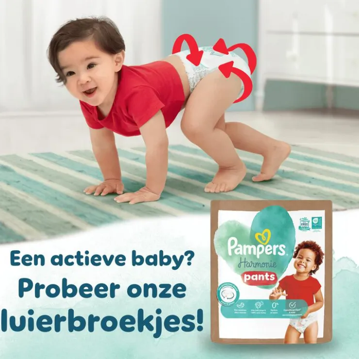 Pampers Harmonie Luiers Maat 4 9-14 KG 22 Stuks