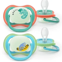 Philips Avent Fopspeen Ultra Air Night 6-18M Double Pack - SCF376/28