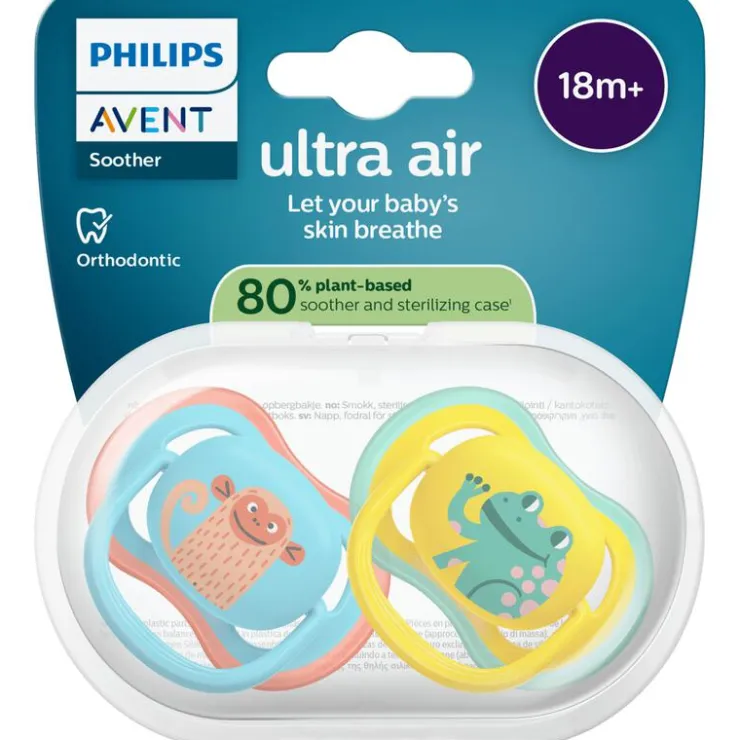 Philips Avent Fopspeen Ultra Air Day 18M+ Double Pack, mixed - SCF349/49