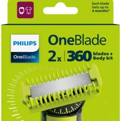 Heren Philips OneBlade 360 Vervangmesjes + Body kit - QP624/50