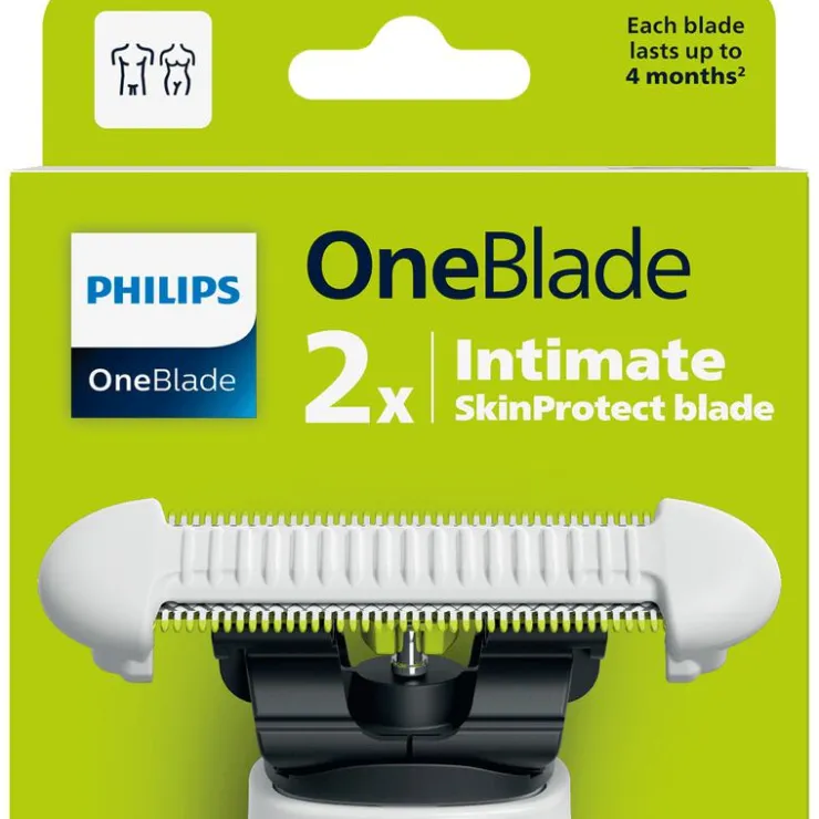 Heren Philips OneBlade Intimate Female SkinProtect Vervangmesjes - QP229/52