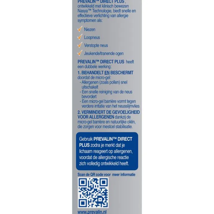 Prevalin Direct Plus Hooikoorts Neusspray 20 ML