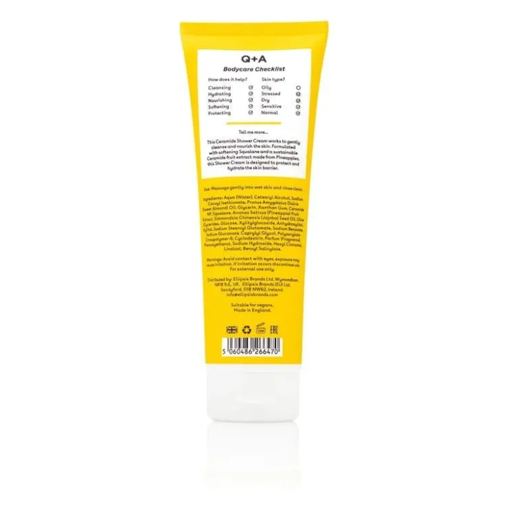 Q+A Ceramide Shower Cream 250 ML