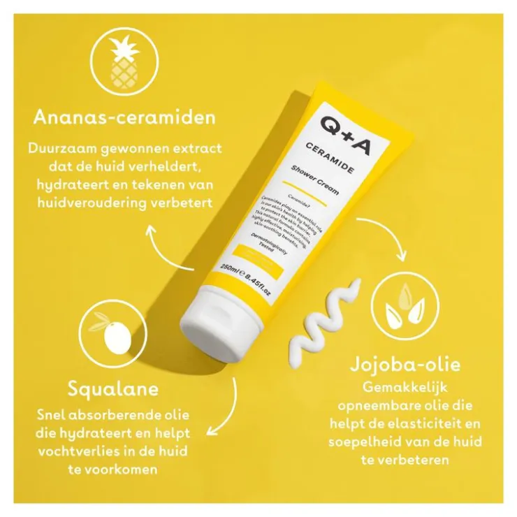 Q+A Ceramide Shower Cream 250 ML