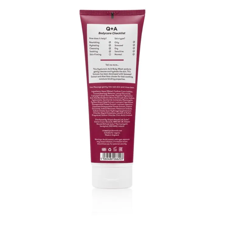 Q+A Hyaluronic Acid Body Wash 250 ML