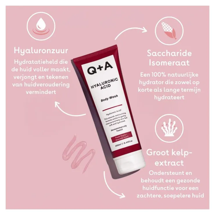 Q+A Hyaluronic Acid Body Wash 250 ML