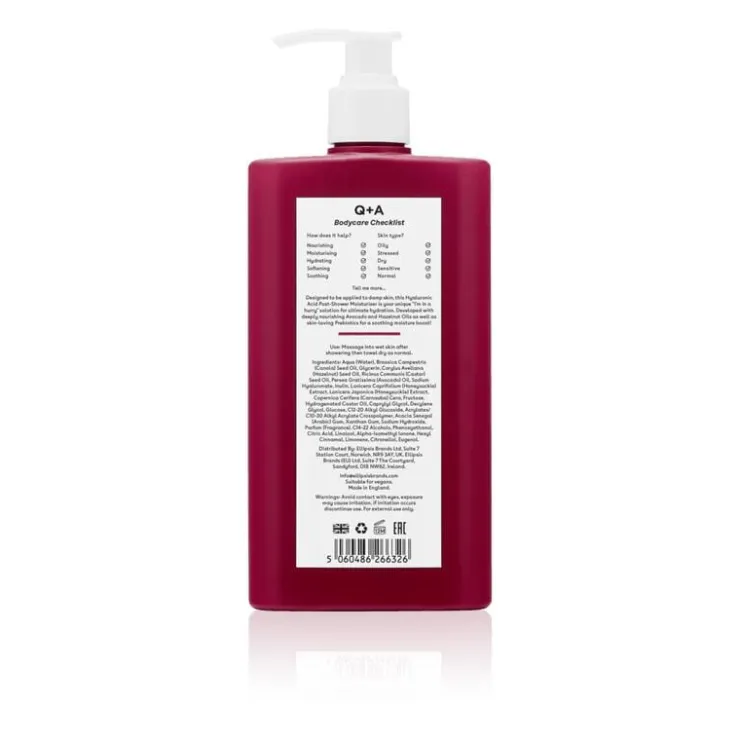 Q+A Hyaluronic Acid Post-Shower Moisturiser 250 ML