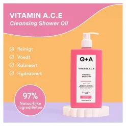 Q+A Vitamin A.C.E Cleansing Shower Oil 250 ML