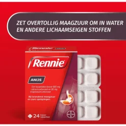 Rennie Anijs Kauwtabletten Bij Brandend Maagzuur 24 stuks