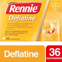 Rennie Deflatine Kauwtabletten Bij Opgeblazen Gevoel Of Winderigheid 36 Stuks