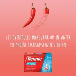Rennie Pepermunt Kauwtabletten Bij Brandend Maagzuur 48 stuks