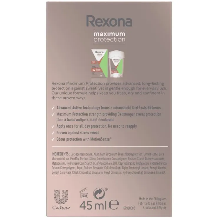 Rexona Woman Maximum Protection Sport Strength Deodorant Stick 45 ML