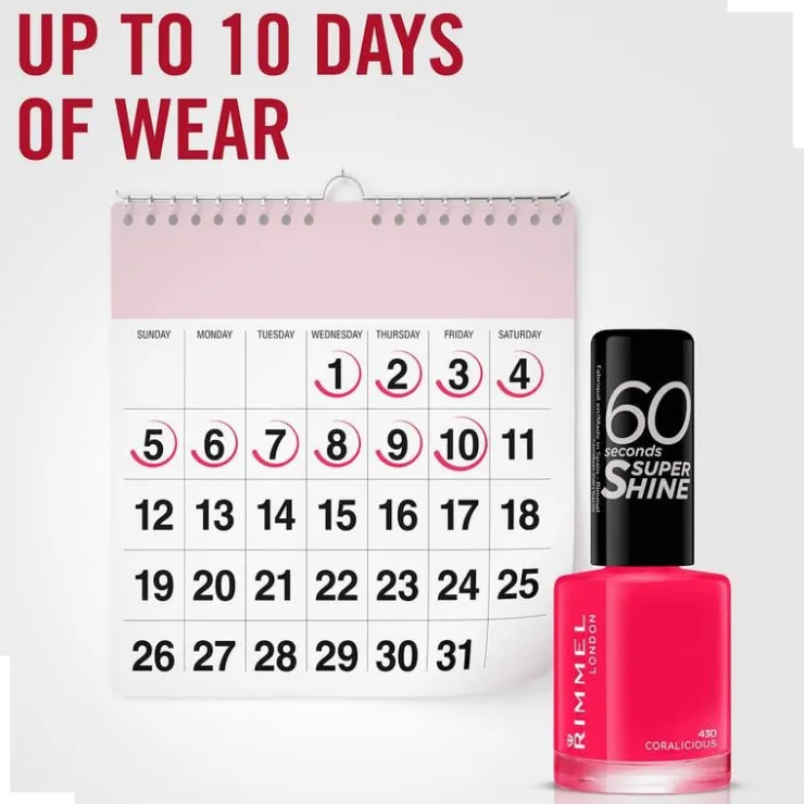 Rimmel London 60 Seconds Super Shine Nagellak 430 Coralicious