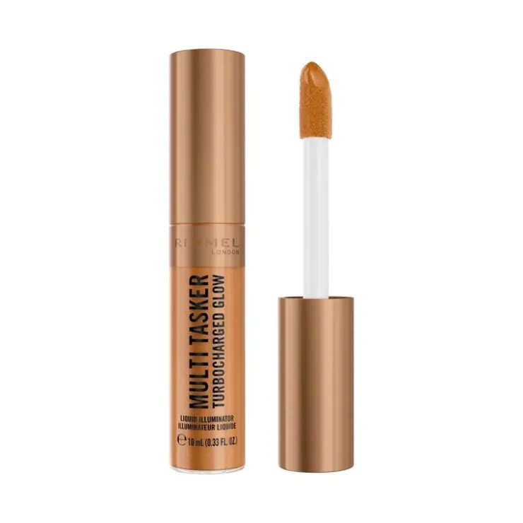 Rimmel London Multi Tasker Turbocharged Glow Liquid Illuminator Bronzer - Brons -