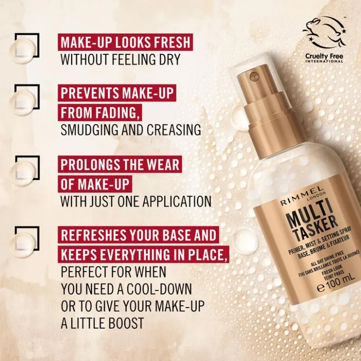 Rimmel London Multi-Tasker Primer, Mist & Setting Spray 100 ML