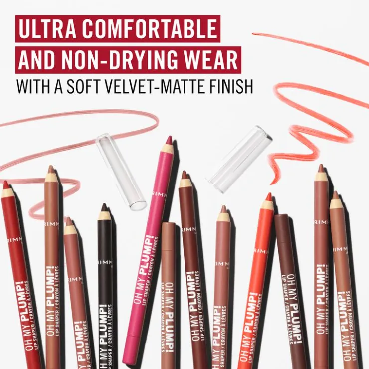 Rimmel London Oh My Plump! Lip Liner - Nude - 050 Café Latte