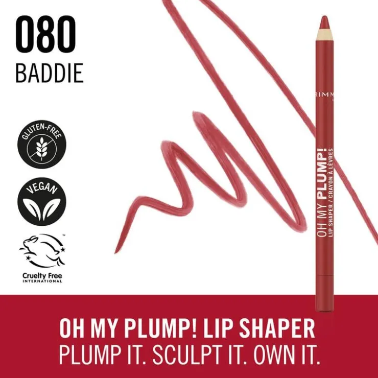Rimmel London Oh My Plump! Lip Liner - Rood -