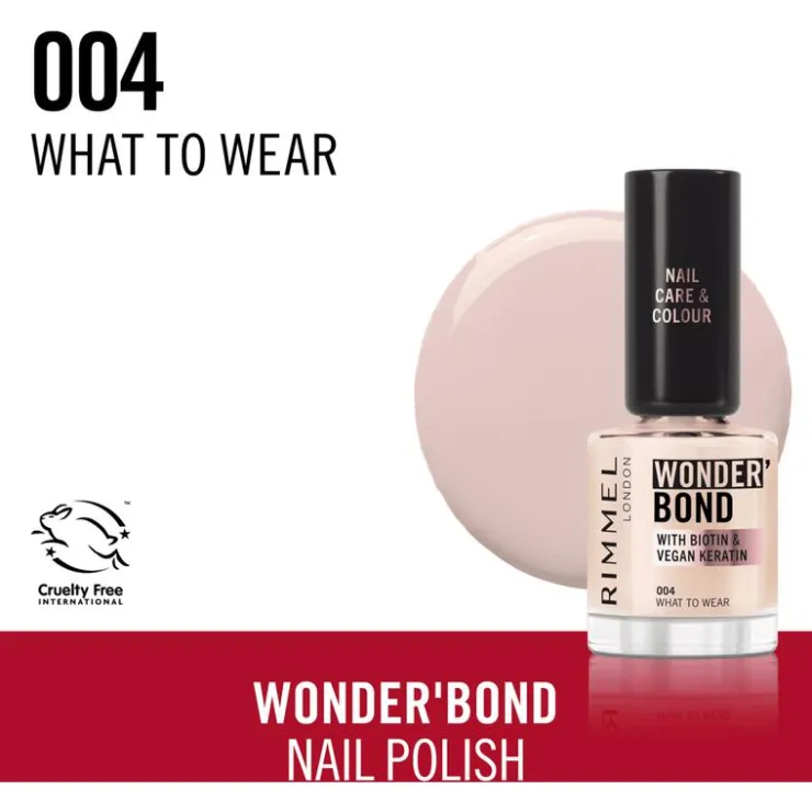 Rimmel London Wonder'Bond Care+Color Nagellak - Taupe -