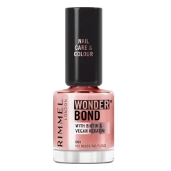 Rimmel London Wonder'Bond Care+Color Nagellak - Roze -