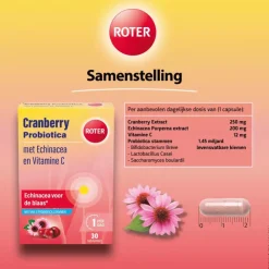 Roter Cranberry + Probiotica 30 Stuks