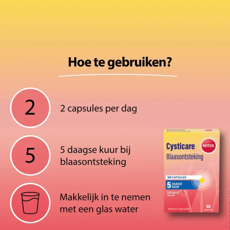 Roter Cysticare Utipro Plus AF 30 capsules