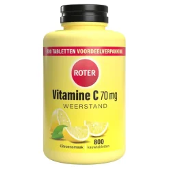 Roter Vitamine C 70 mg citroen 800 kauwtabletten