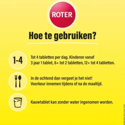 Roter Vitamine C 70 mg citroen 800 kauwtabletten