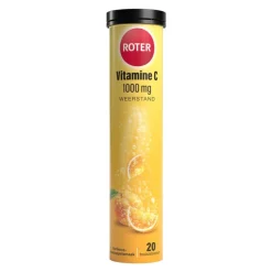 Roter Vitamine C Bruis 1000 mg Abrikoos-Sinaasappel 20 bruistabletten