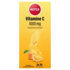 Roter Vitamine C Bruis 1000 mg Abrikoos-Sinaasappel 40 bruistabletten