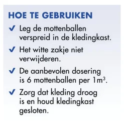 Roxasect Mottenballen 20 stuks