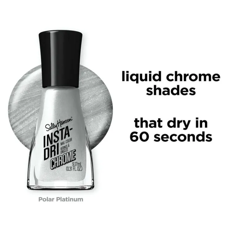 Sally Hansen Insta-Dri Chrome Nagellak - Zilver -
