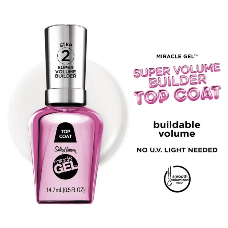 Sally Hansen Miracle Gel Top Coat - Transparant -