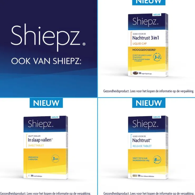SleepzZ Shiepz Nachtrust 3in1 30 liquid capsules