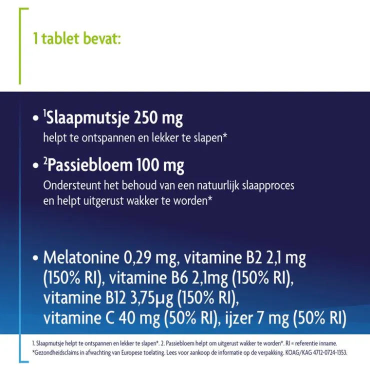 SleepzZ Shiepz Slaapfit 30 tabletten