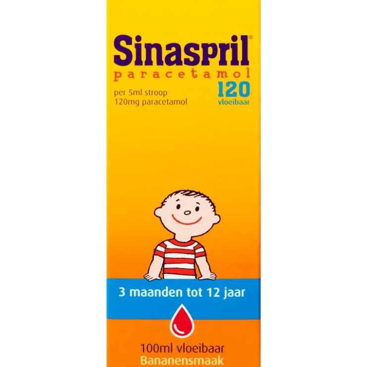 Sinaspril Vloeibaar paracetamol 120 mg 100 ML