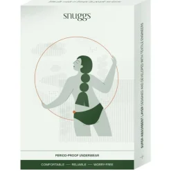 Snuggs period underwear Active highrise light black S