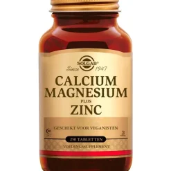 Solgar Calcium Magnesium plus Zinc 250 tabletten