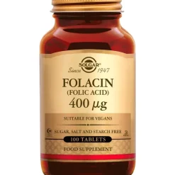Solgar Folacin 400 mcg 100 tabletten