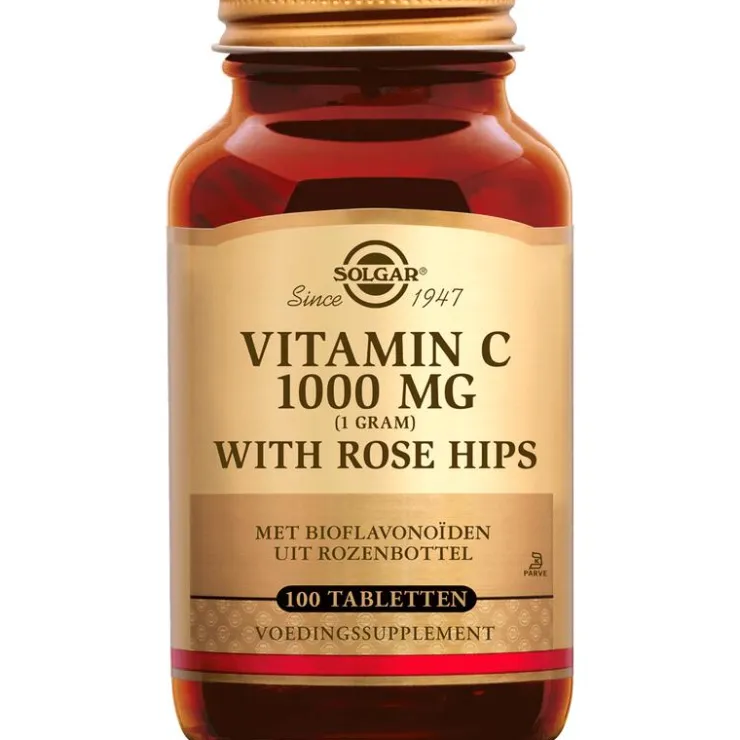 Solgar Vitamin C with Rose Hips 1000 mg Rose Hips 100 tabletten
