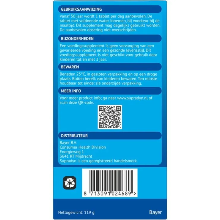 Supradyn Vital 50+ multivitamines voor vijftigplussers 95 tabletten