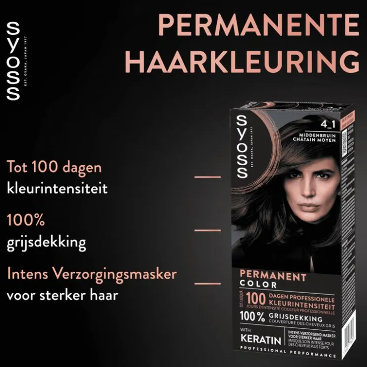 Syoss Haarverf 4-1 Middenbruin