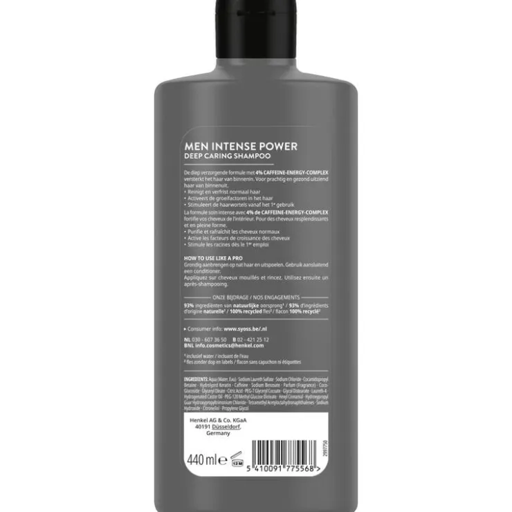 Heren Syoss Men Intense Power Shampoo 440 ML