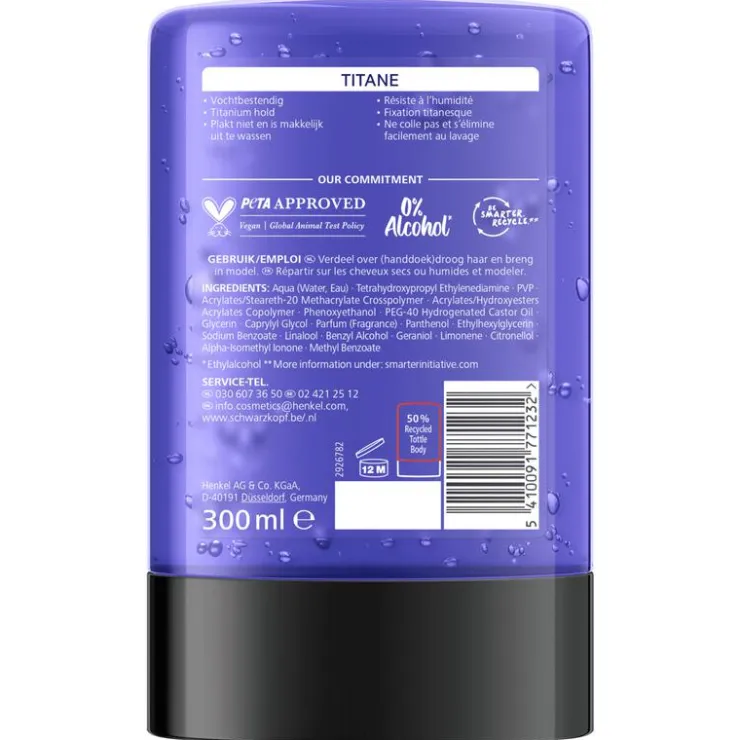 Taft Styling Gel Titane Gel 300 ML